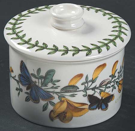 Botanic Garden Drum Sugar Bowl & Lid