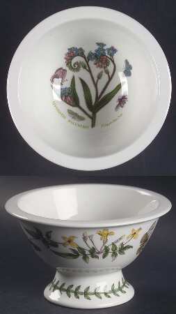 Botanic Garden Sovereign Shape Rim Footed Sorbet aka Potpourri