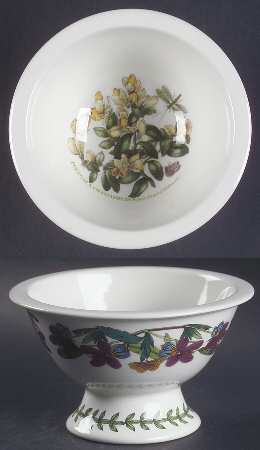 Botanic Garden Sovereign Shape Rim Footed Sorbet aka Potpourri