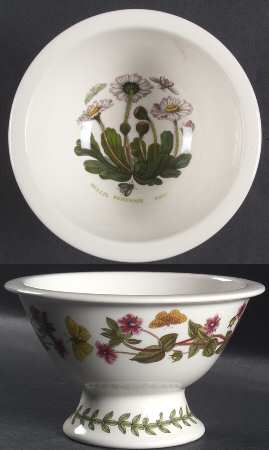 Botanic Garden Sovereign Shape Rim Footed Sorbet aka Potpourri