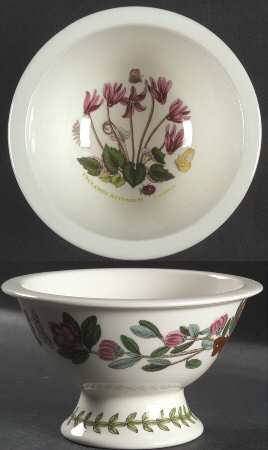 Botanic Garden Sovereign Shape Rim Footed Sorbet aka Potpourri