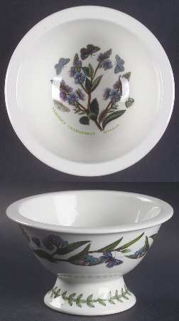 Botanic Garden Sovereign Shape Rim Footed Sorbet aka Potpourri