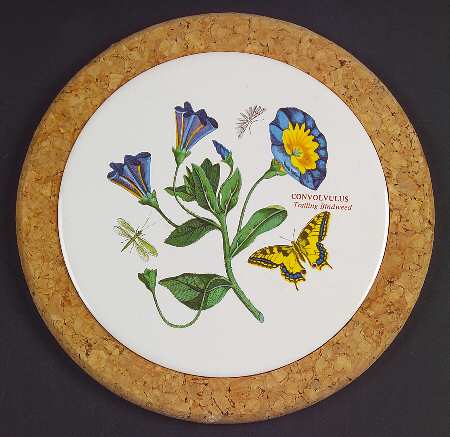 Botanic Garden 7" Round Cork Front & Back Trivet