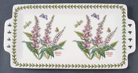 Botanic Garden 12" Pierced Handled Sandwich Tray