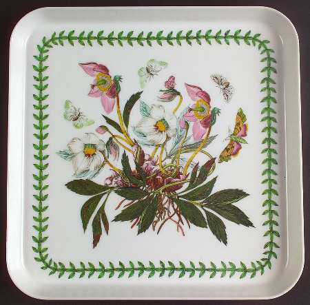 Botanic Garden 11" Square Melamine Tray