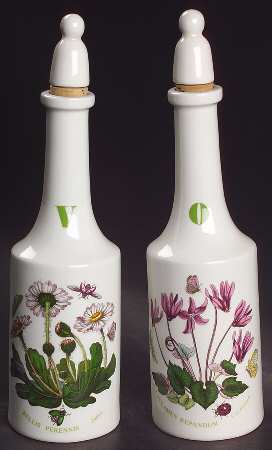 Botanic Garden Vinegar and Oil Set with Stoppers