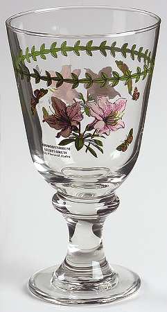 Botanic Garden 15 Oz Handpainted All Purpose Glassware Wine