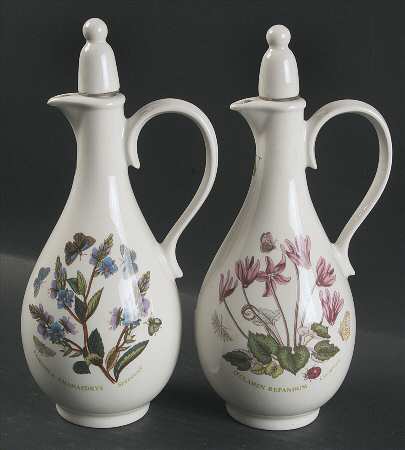 Botanic Garden Handled Vinegar and Oil with Stoppers