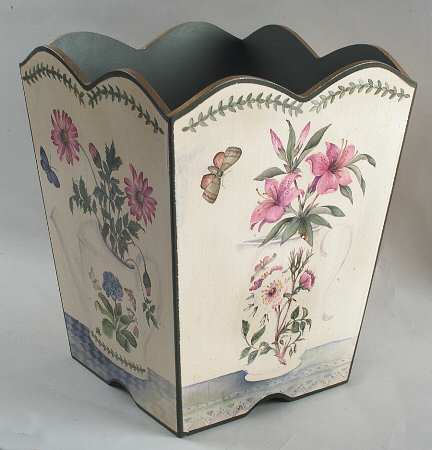 Botanic Garden Waste Basket Wood