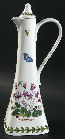 Botanic Garden Square Vinegar Cruet and Stopper