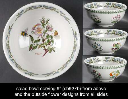 Botanic Garden 9" Salad Serving Bowl