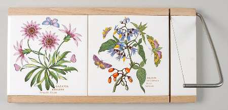 Botanic Garden Cheese Board (2 Tiles and Slicer)