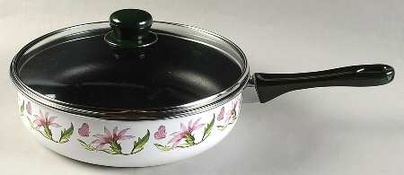 Botanic Garden 10" Metal Skillet & Glass Lid
