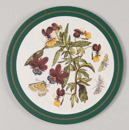Botanic Garden Round Cork Back Coaster