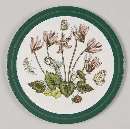 Botanic Garden Round Cork Back Coaster