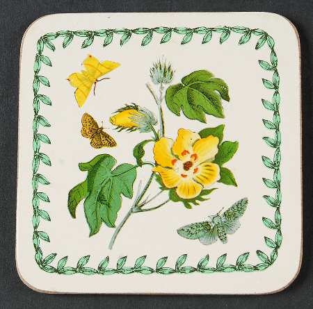 Botanic Garden Square Corkback Coaster