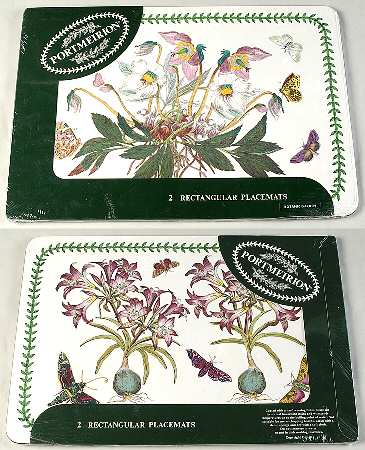 Botanic Garden (Set of 2 Motifs) 17" Large Corkboard Placemats