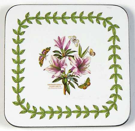 Botanic Garden Square Corkback Coaster