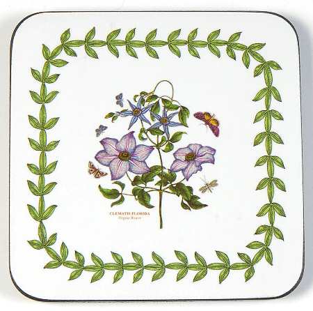 Botanic Garden Square Corkback Coaster