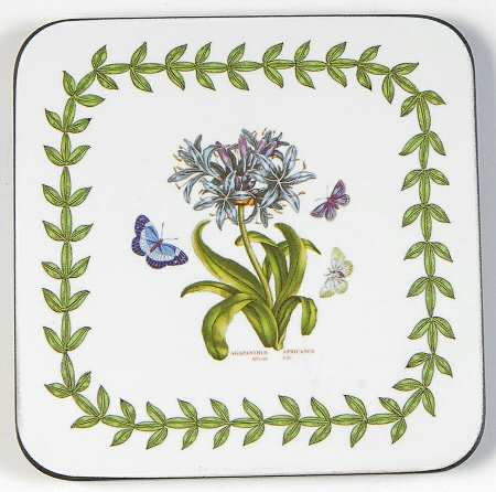 Botanic Garden Square Corkback Coaster