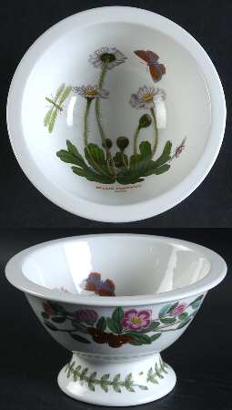 Botanic Garden Sovereign Shape Rim Footed Sorbet Aka Potpourri