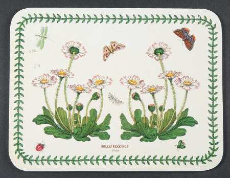 Botanic Garden 10" Rectangular Corkboard Placemat