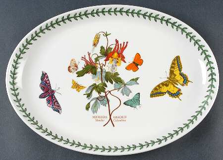 Botanic Garden 12" Oval Steak Platter
