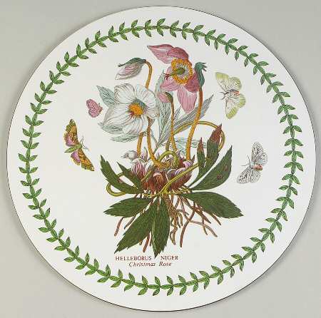 Botanic Garden Round Placemat with Cork Back