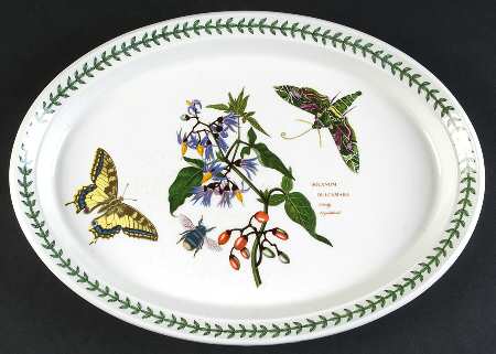 Botanic Garden 13" Oval Steak Platter