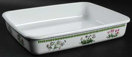 Botanic Garden 11" Metal Rectangular Baker