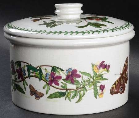Botanic Garden 2 Qt Round Drum Covered Casserole