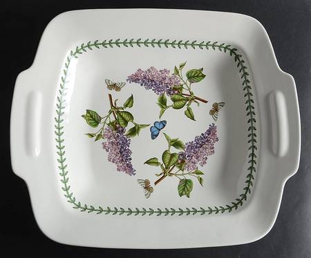 Botanic Garden 17" Rectangular Handled Pasta Platter