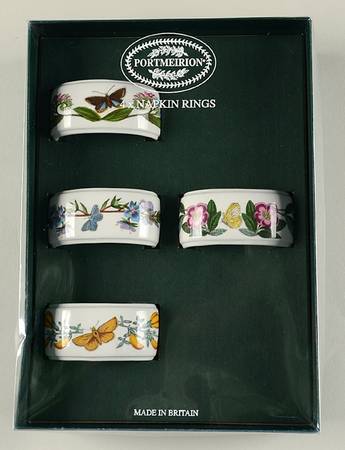Botanic Garden Napkin Ring - Set of 4 Boxed (Motifs 38,51,52,58)