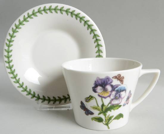 Botanic Garden Flat Cup & Saucer Set