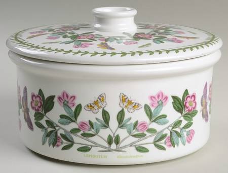 Botanic Garden 1.5 Qt Rd Cov Drum Casserole/Vegetable/Souffle