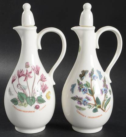 Botanic Garden Handled Vinegar and Oil with Stoppers