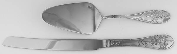 Botanic Garden (2 Pc.) Cake Set (Knife and Server) All Stainless