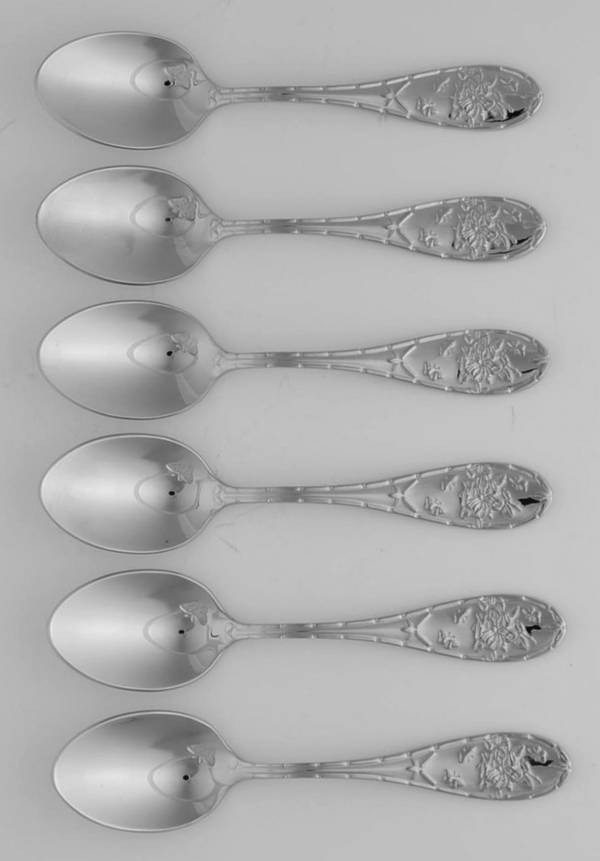 Botanic Garden All Stainless Demitasse Spoon - Set of 6