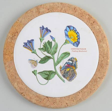 Botanic Garden 7" Round Cork Front & Back Trivet