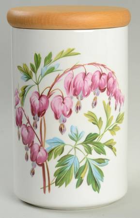Weeping Hearts 7" Storage Jar & Lid