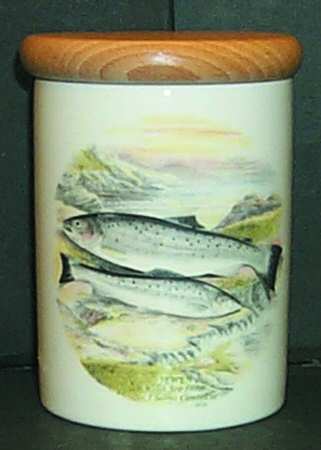 Compleat Angler Fern 4" Storage Jar & Lid