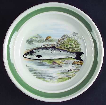 Compleat Angler Band Bread & Butter Plate