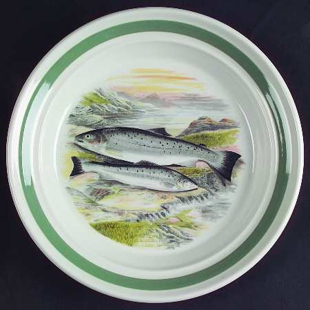 Compleat Angler Band Bread & Butter Plate