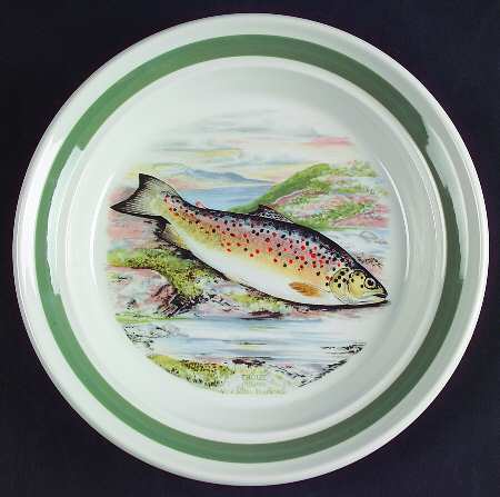 Compleat Angler Band Bread & Butter Plate