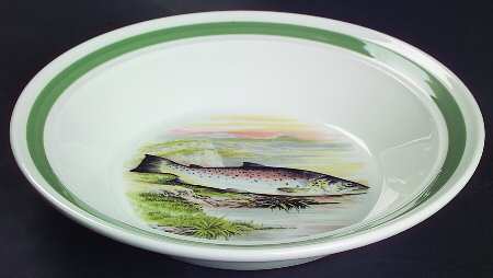 Compleat Angler Band Rim Soup Bowl