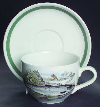 Compleat Angler Band Jumbo Cup & Saucer Set