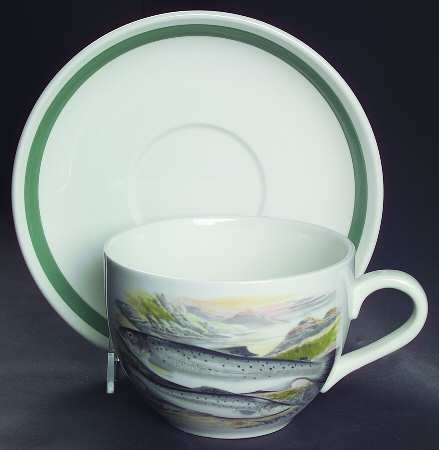 Compleat Angler Band Jumbo Cup & Saucer Set