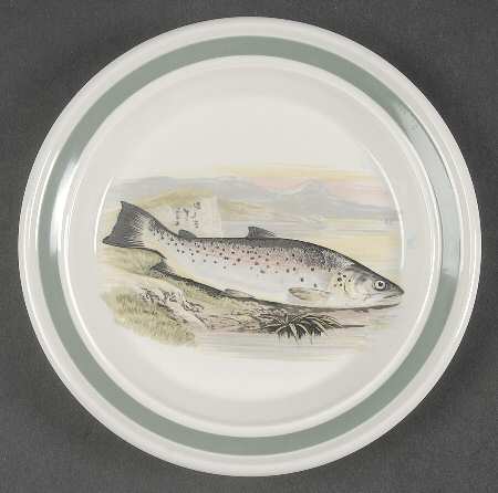 Compleat Angler Band Bread & Butter Plate
