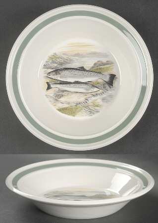 Compleat Angler Band Rim Soup Bowl