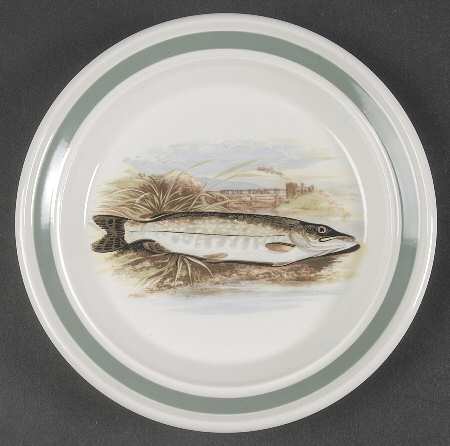 Compleat Angler Band Bread & Butter Plate